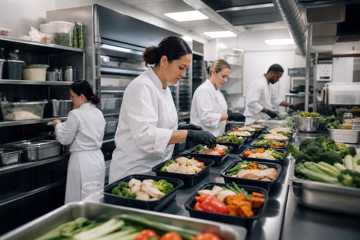 Our professional meal-prep kitchen